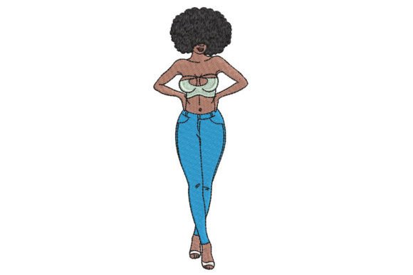 African Girl in Blue Jeans Review for Seasonal Collections