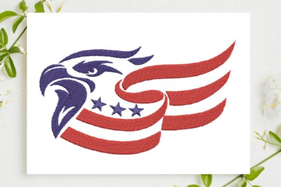 Eagle Head America Flag Embroidery Review