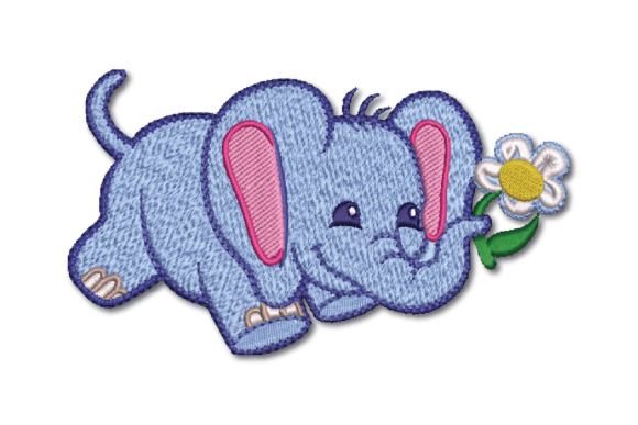 Elephant with Flower Embroidery Design Review