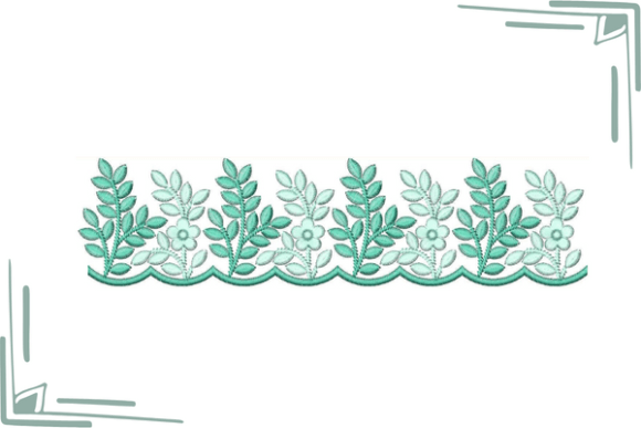 Leaf Border with Cut Work