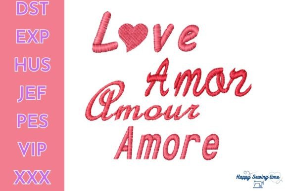 Love Amor Amour Amore Embroidery Design Review