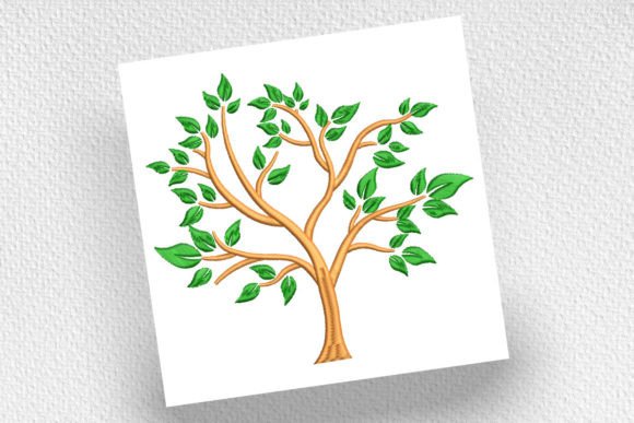 Tree with Green Leaves Embroidery Review
